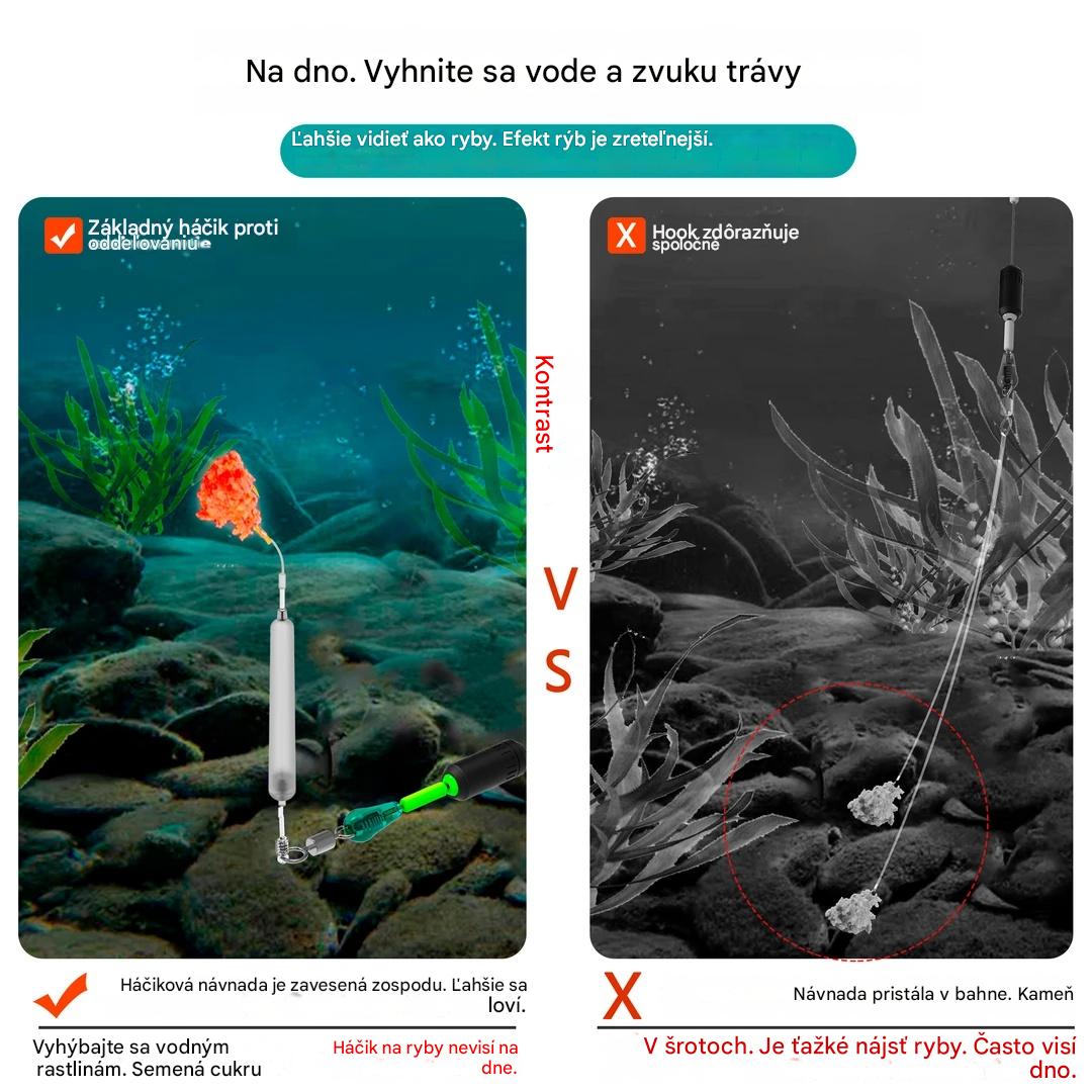 🎣🎣【5 kusov】🔥【Horúci predaj】Súprava reverznej spodnej rybárskej šnúry, protivisiaci spodný rybársky háčik