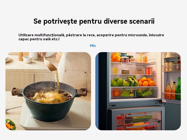 🔥【Ultima zi de reducere 50%】Capace din silicon alimentar (3 bucăți), efect de conservare bun