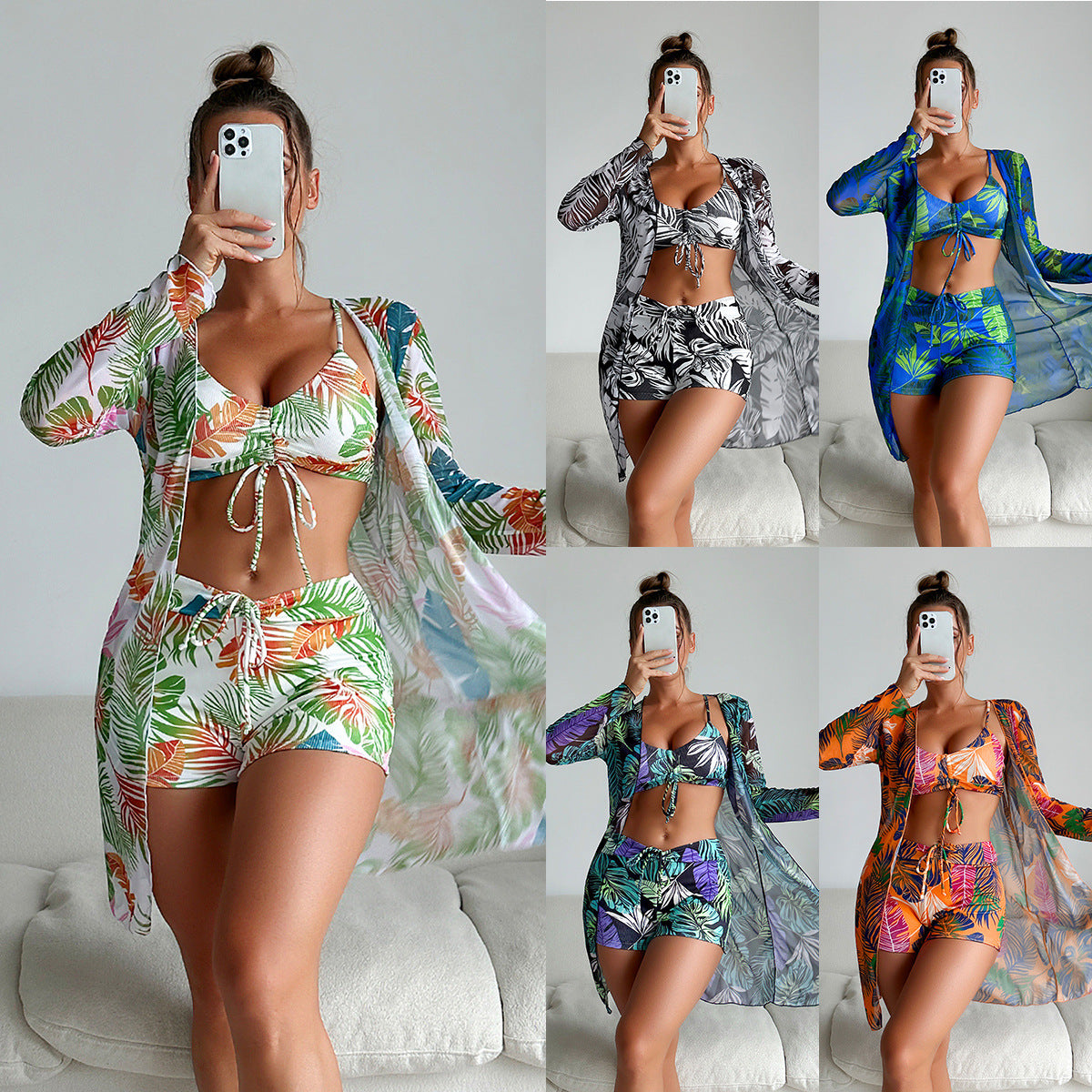 【✨Kúp 1 a 1 zadarmo】👙Nové módne trojdielne plavky, k dispozícii viac farieb