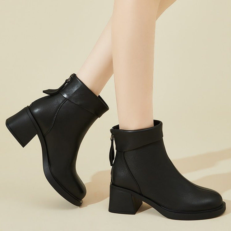 🍂【35-40】Cizme din piele noi pentru toamna și iarna 2024 3818457