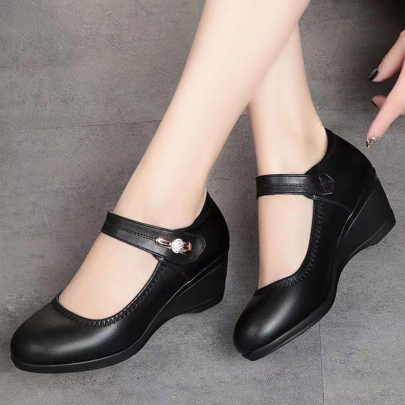 🏆👡【35-41】Piele moale, talpă moale, toc plat, pantofi din piele antiderapantă - alegerea casual pentru femei