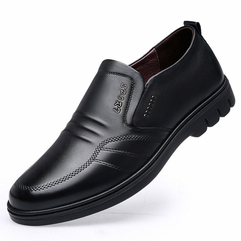 👞【39-44】Pánske kožené biznis topánky na voľný čas 3743236