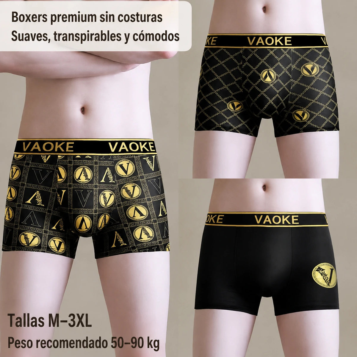 ⏰ Oferta limitada: 🎁 Pack de 4 bóxers antibacterianos 7A para hombre, transpirables.