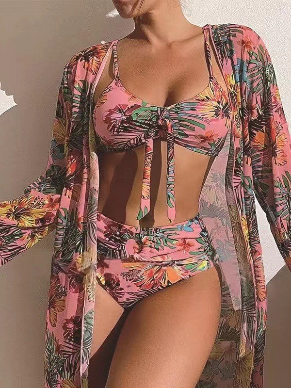 ☀️【S-2XL】👙Nová trojdielna letná plavková súprava 2025