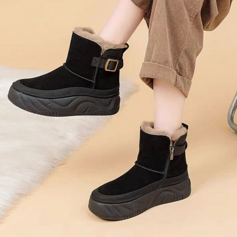 💖⛄【35-41】 2024 zimné nové zamatové zosilnené snehule 3852500