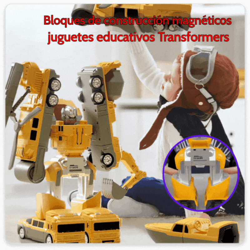 【50% OFF】🤖【26 piezas】Bloques de construcción magnéticos Transformers, juguetes educativos