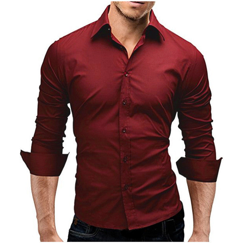 🔥👕【M-3XL】Мъжка стилна бизнес риза с дълъг ръкав 2026