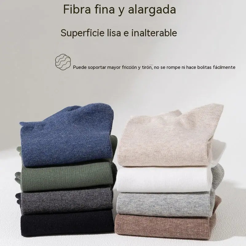 【8 pares】Calcetines cortos de algodón finos, transpirables y absorbentes para hombre, ideales para el verano.