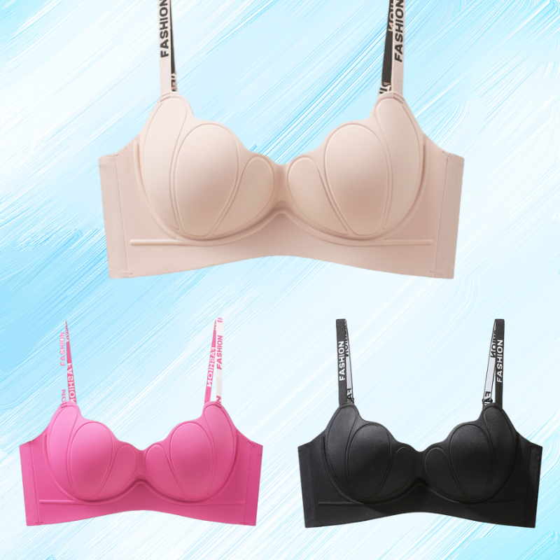 😍【Pack de 3】Sujetador sin aros para mujer, cómodo y sin costuras ❤️【40-85 kg】