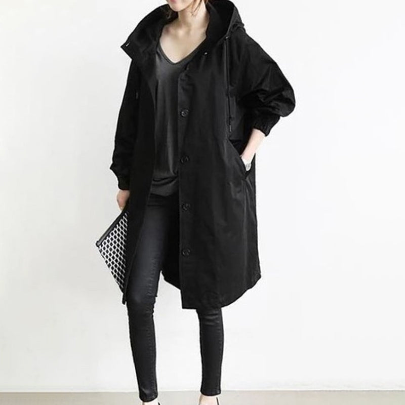🧥 【S-5XL】 Nová jesenná dlhá ležérna vetrovka plus size veľkosti 2024, módna a elegantná 3753643