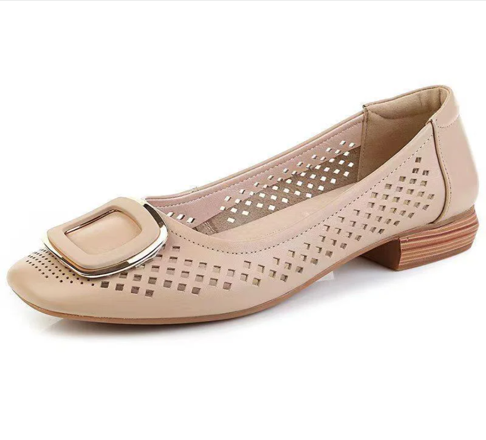 -48% OFF🔥 Elegantes sandalias caladas de estilo francés: transpirables y cómodas, sofisticadas y versátiles.