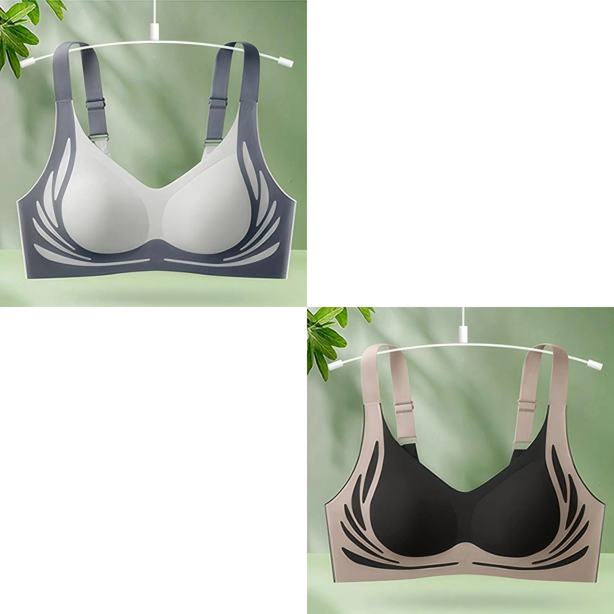50% zľava po obmedzenú dobu😍【Balenie 4 kusov】Dámska jednodielna podprsenka bez kostíc ❤️【40-85 KG】