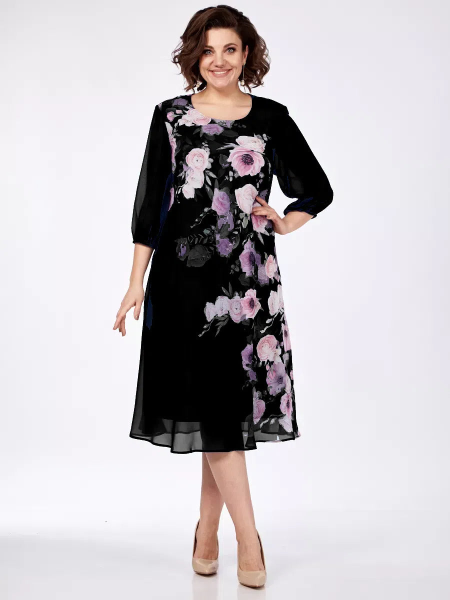🌸💕【S-5XL】 Elegantné jarné šaty s kvetinovým vzorom🌷💃