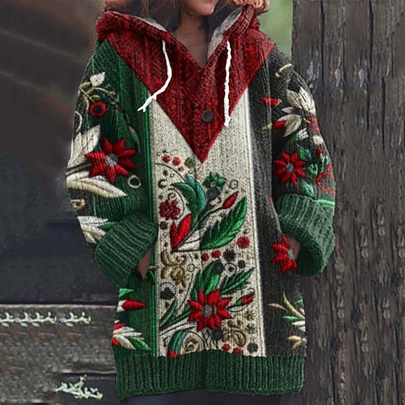 🥰Nový pohodlný retro sveter kardigan 3811006