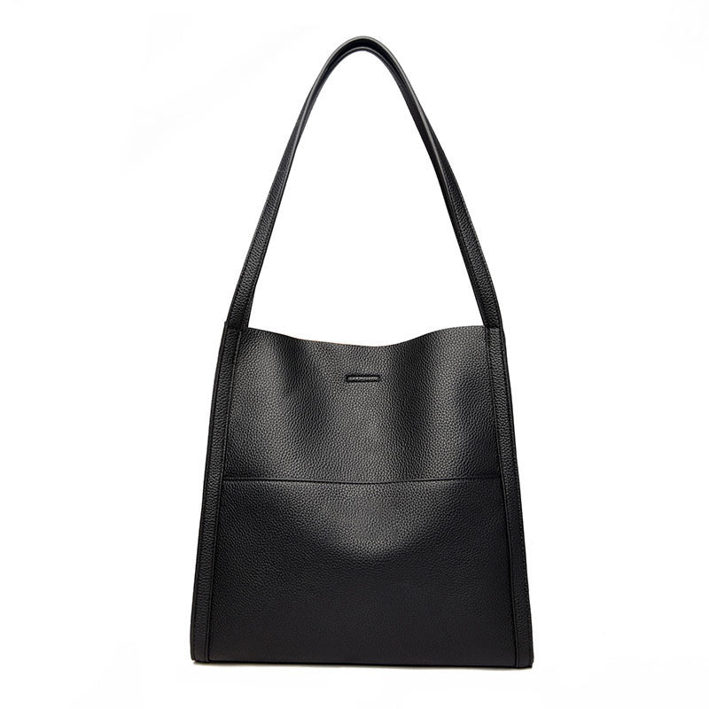 🔥👜👜【45% OFF】Veľkokapacitná jednoduchá jednofarebná jesenná mäkká kožená taška cez rameno