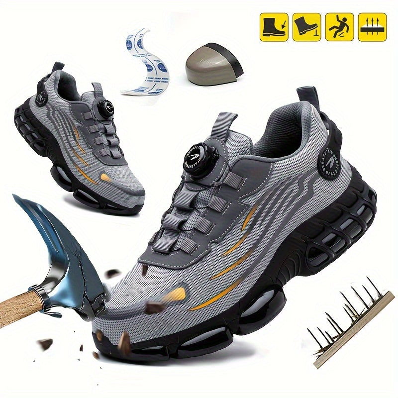 👟🔧【39-46】Botas de trabajo para uso diario, resistentes a impactos y perforaciones, con puntera de acero.
