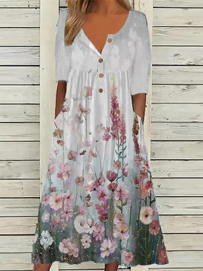 ✨👗【S-3XL】Výpredaj letných šiat 2025 s potlačou a vreckami