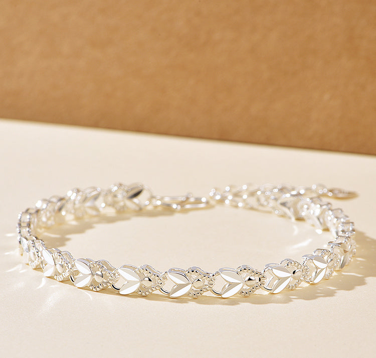 😀👉💖🐰Нова гривна с късметлийски заек от сребро 925