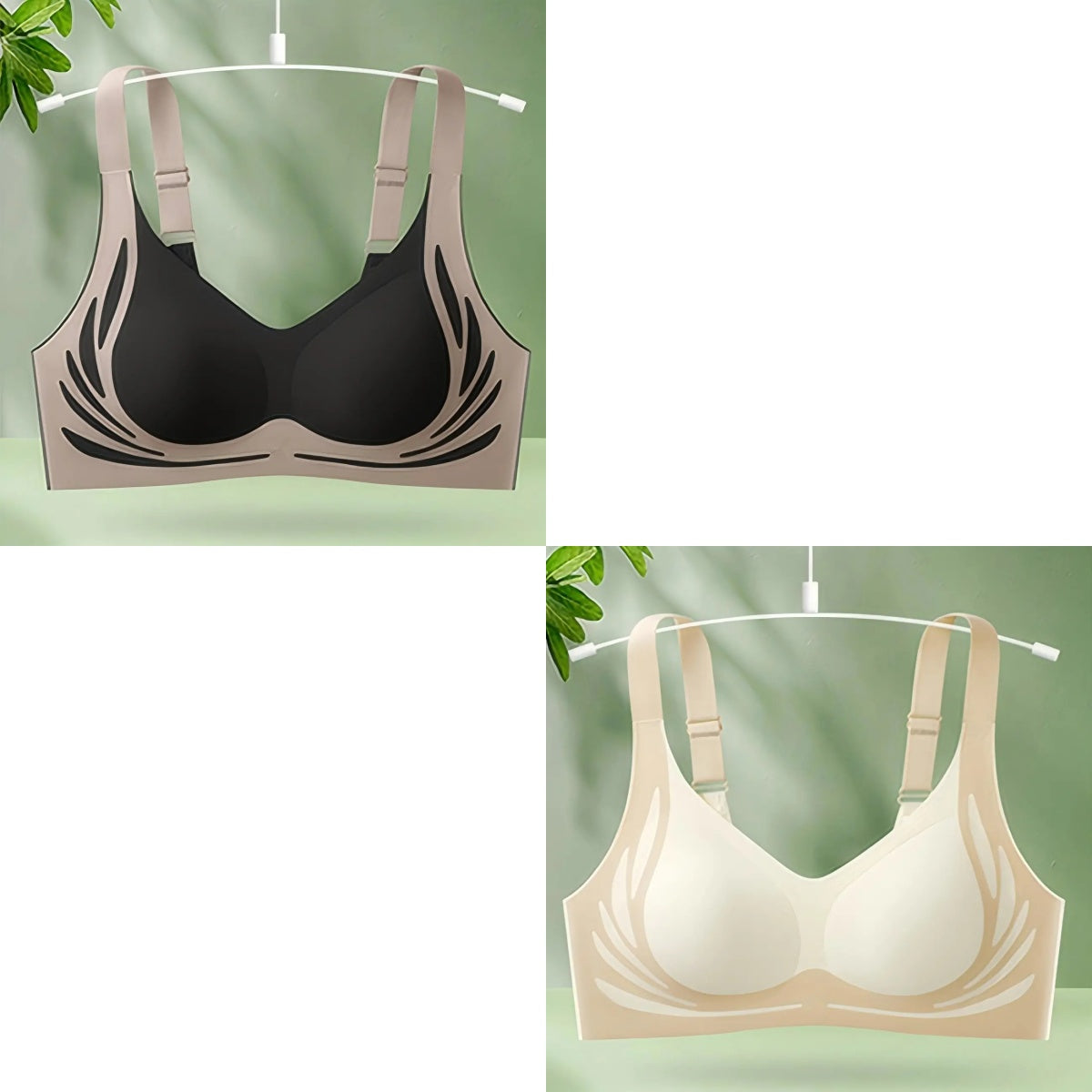 ✨🌻【2-balenie】Dámska jednodielna bezdrôtová podprsenka ❤️Veľmi pohodlná【40-85KG】