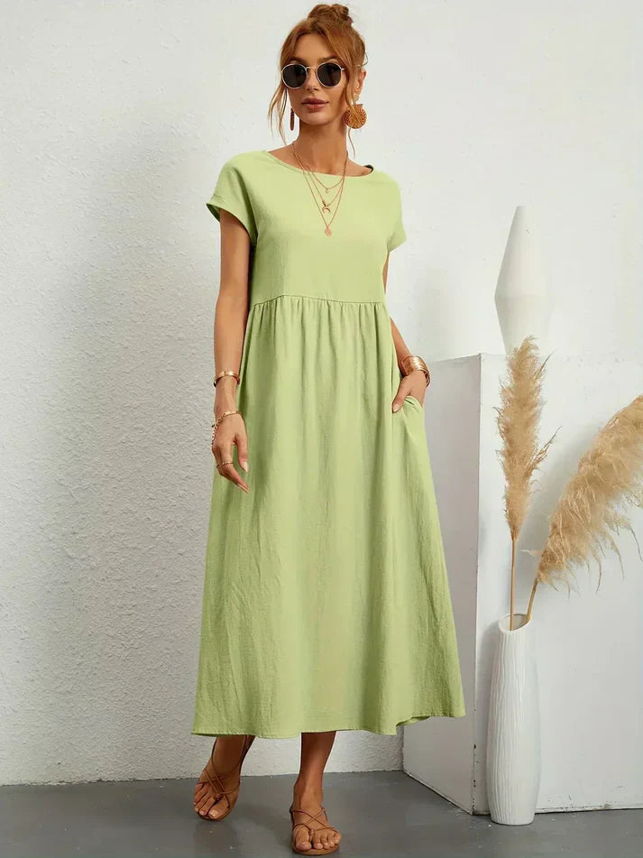 SEGOVIA - Vestido fluido con elegancia temporal