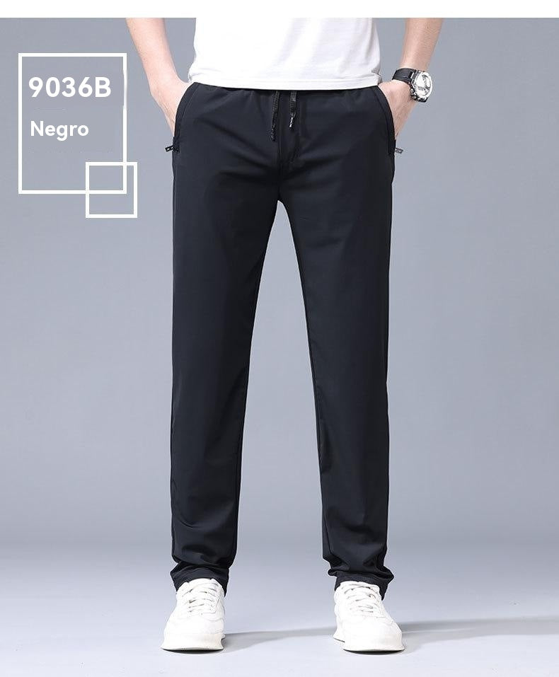 【40-115kg】🔥Nuevos pantalones elásticos de seda helada para primavera y verano 2025.