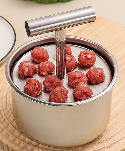 ✨【Cumpărați 1, primiți 1 gratuit】Aparat de fabricat chiftele presate din otel inoxidabil🥩✨——Durabilă, igienă, ușor de curățat🔥