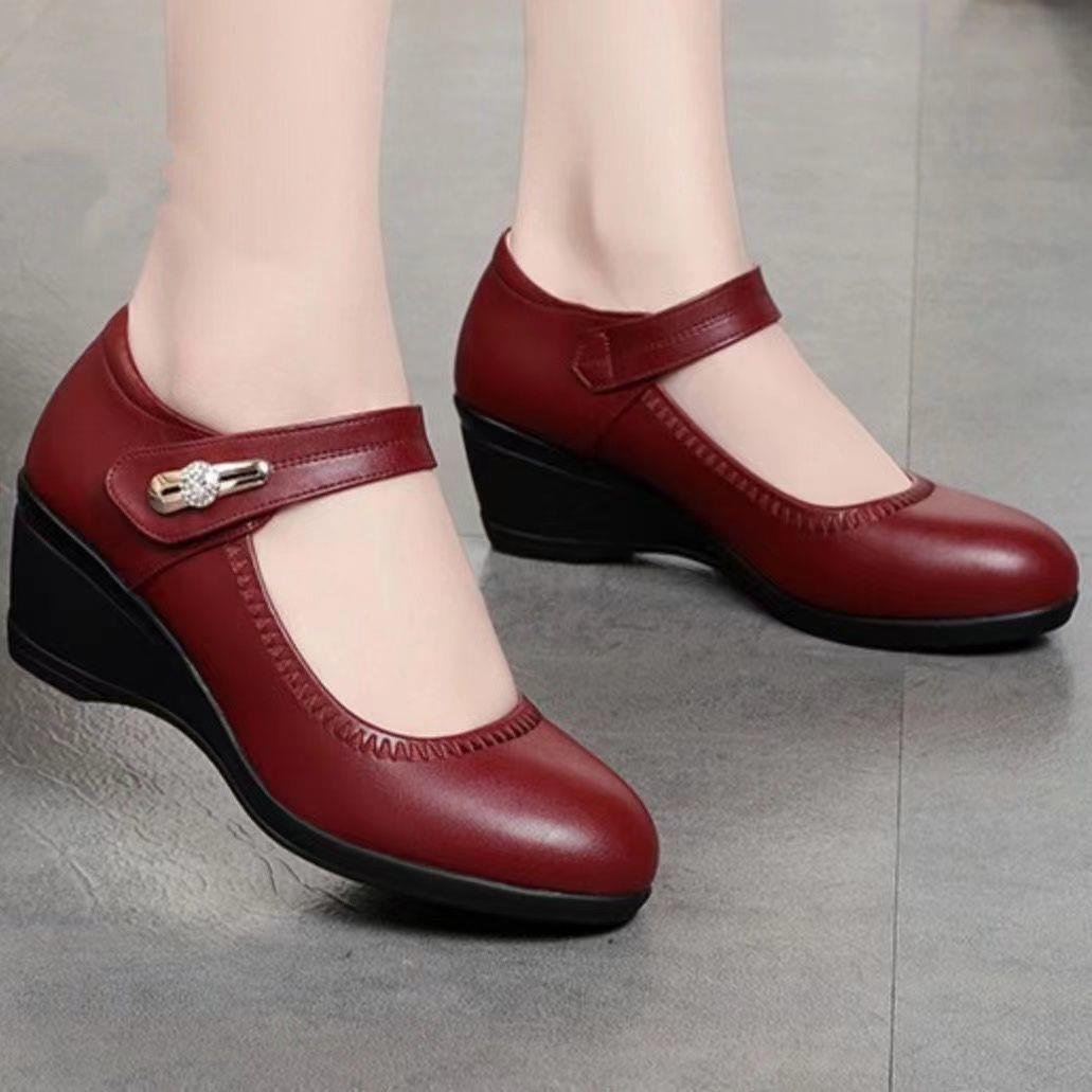 🏆👡【35-41】Piele moale, talpă moale, toc plat, pantofi din piele antiderapantă - alegerea casual pentru femei
