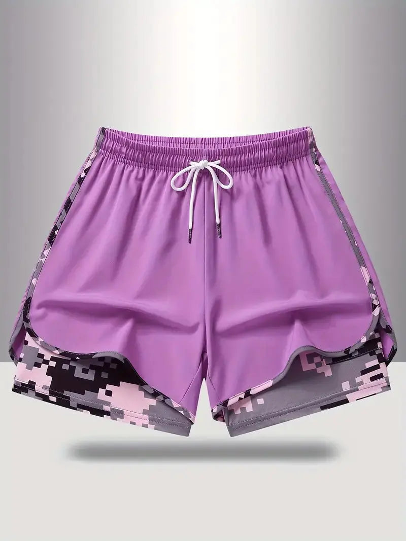 📢⏰Pantalones cortos deportivos casuales para mujer con forro incorporado