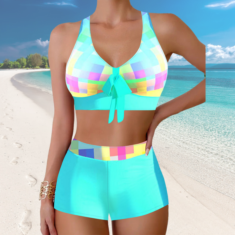 🎁👙【Kúp 1 a získaj 1 zadarmo】🌴Nový štýl plaviek s rozdelenou potlačou