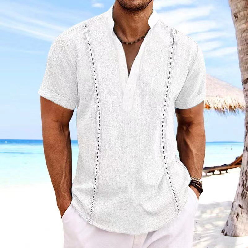 😎【S-3XL】👕☀️ Nové letné pánske bavlnené ležérne tričko z roku 2025, jednoduché, pohodlné a priedušné