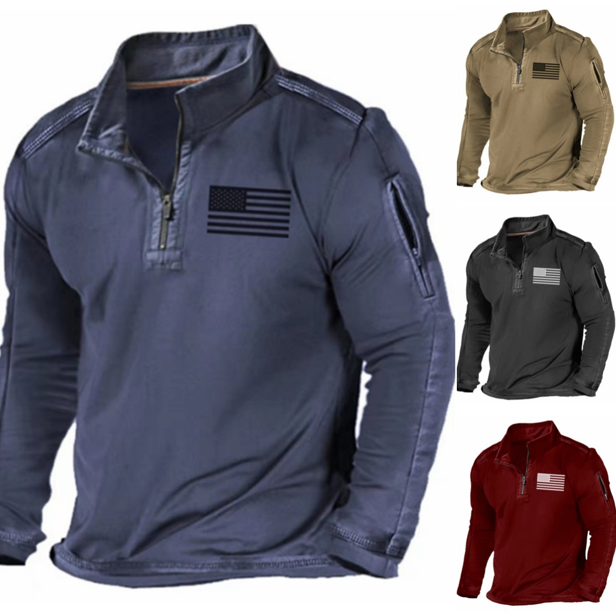 【S-4XL】👍Pánske outdoorové ležérne mikiny 3787116