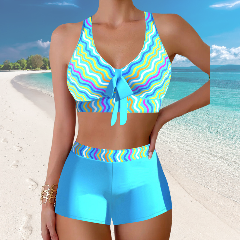 🎁👙【Kúp 1 a získaj 1 zadarmo】🌴Nový štýl plaviek s rozdelenou potlačou