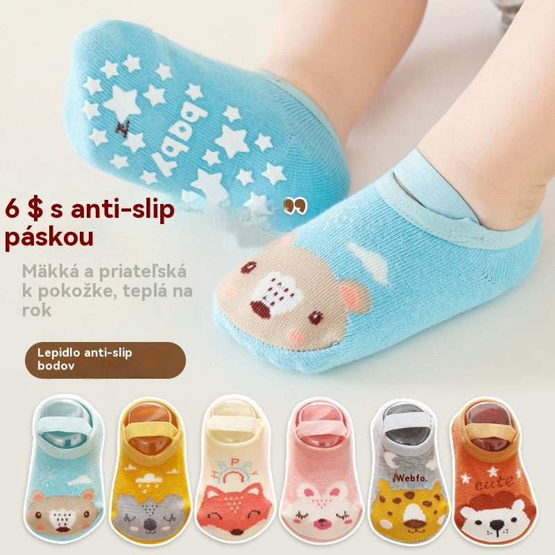 👶【Kúpte 3 kusov a získajte 3 kusov zadarmo】Detské hrubé protišmykové ponožky - chránia pred chladom!