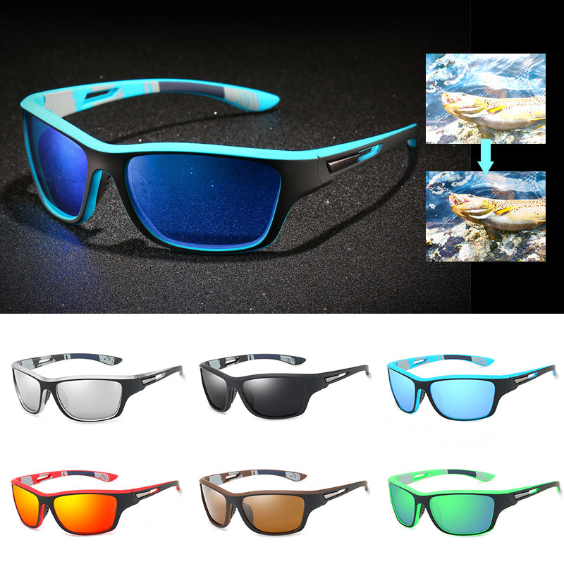 🚵♂️😎 【50% reducere 🔥】🕶⚡ Ochelari de soare sport polarizați pentru bărbați cu lentilă oglindă reală, moderni și rezistenți la praf, perfecți pentru ciclism în aer liber