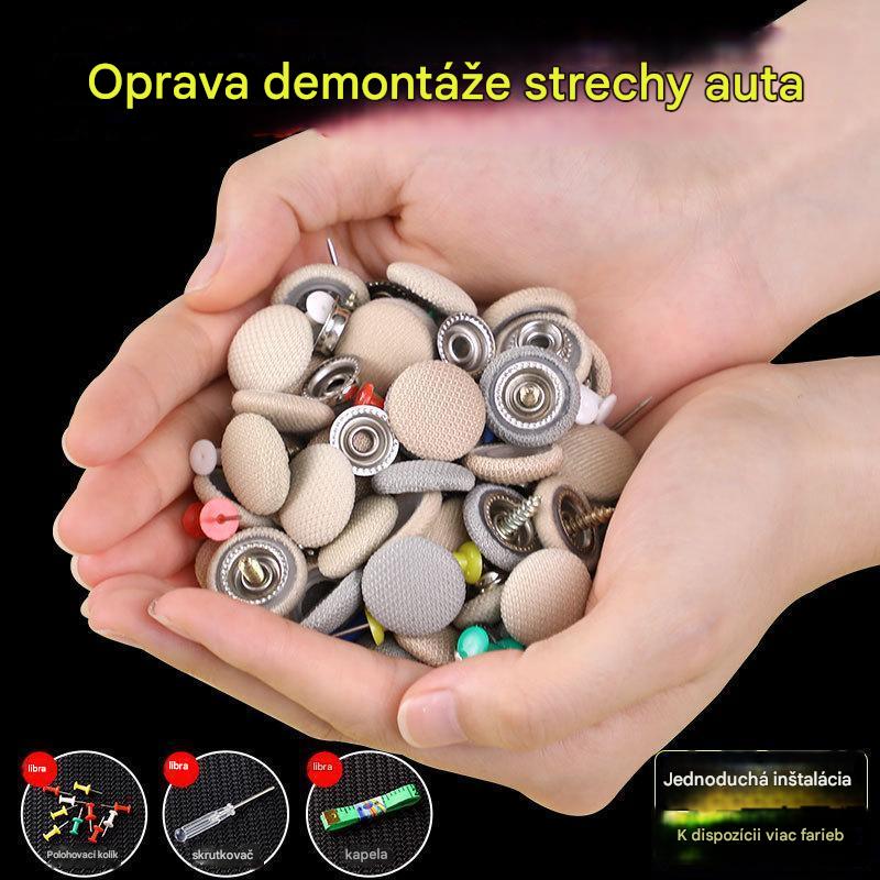🔥【30% OFF】Plátno střechy auta padá, přezka na opravu hřebíků Úprava a renovace interiéru auta bez demontáže (sada montážního nářadí + šroubovák + ručník v ceně) 3861413