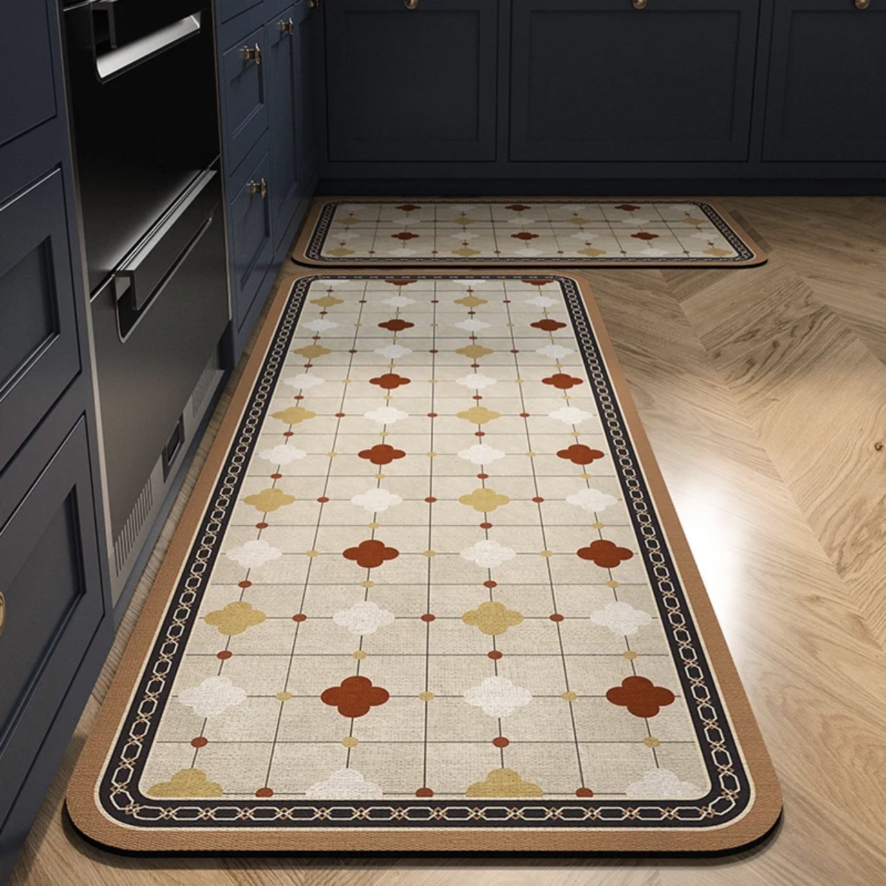 🛁Tapete absorbente ultrarrápido: ¡pisos secos, seguridad garantizada! 🌿【Grande (40*120 cm) + Pequeño (40*60 cm)】