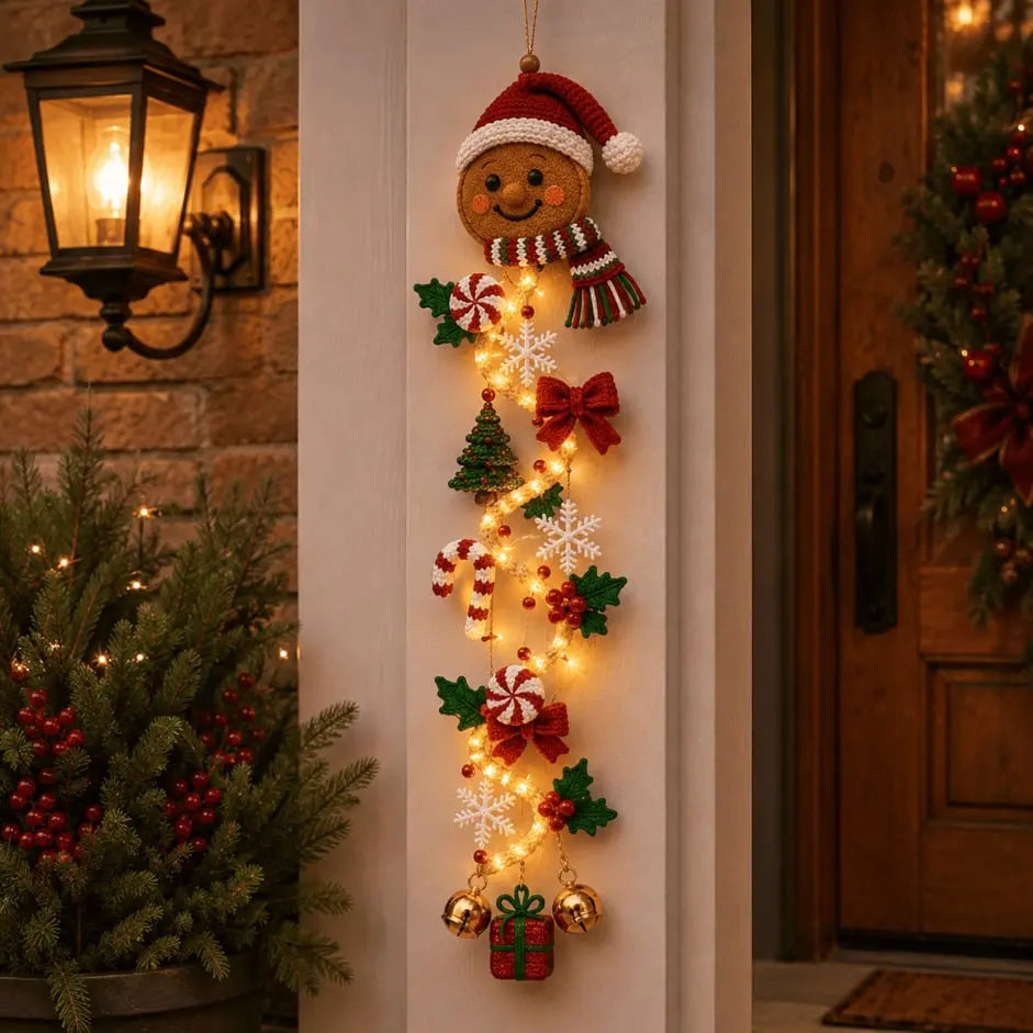 🎄🎃 Zadnji dan! 🎅 Iskoristite 49% popusta na svjetleći božićni ukras za vrata! Sve u jednom: svjetla, vrpce i blagdanski ukrasi savršeno spojeni.
