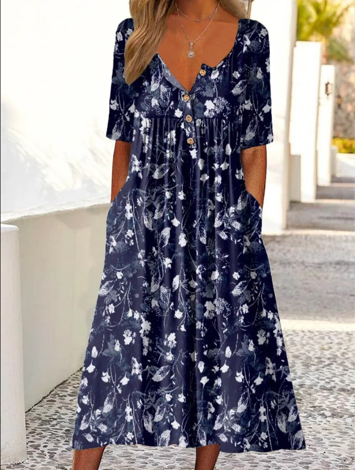 ✨👗【S-3XL】Výpredaj letných šiat 2025 s potlačou a vreckami