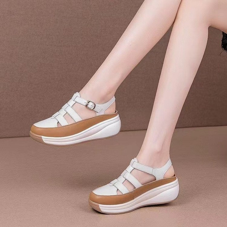 🎁✨【35-40】Sandale casual de vară pentru femei, stil nou 2025, talpă moale antiderapantă, vârf rotund care nu strânge picioarele, confortabile și respirabile