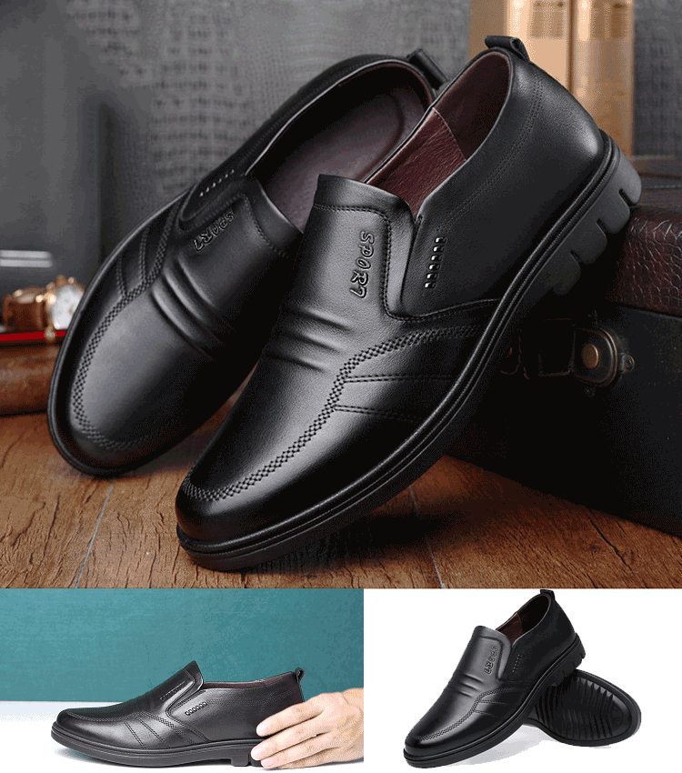 👞【39-44】Pánske kožené biznis topánky na voľný čas.3716658