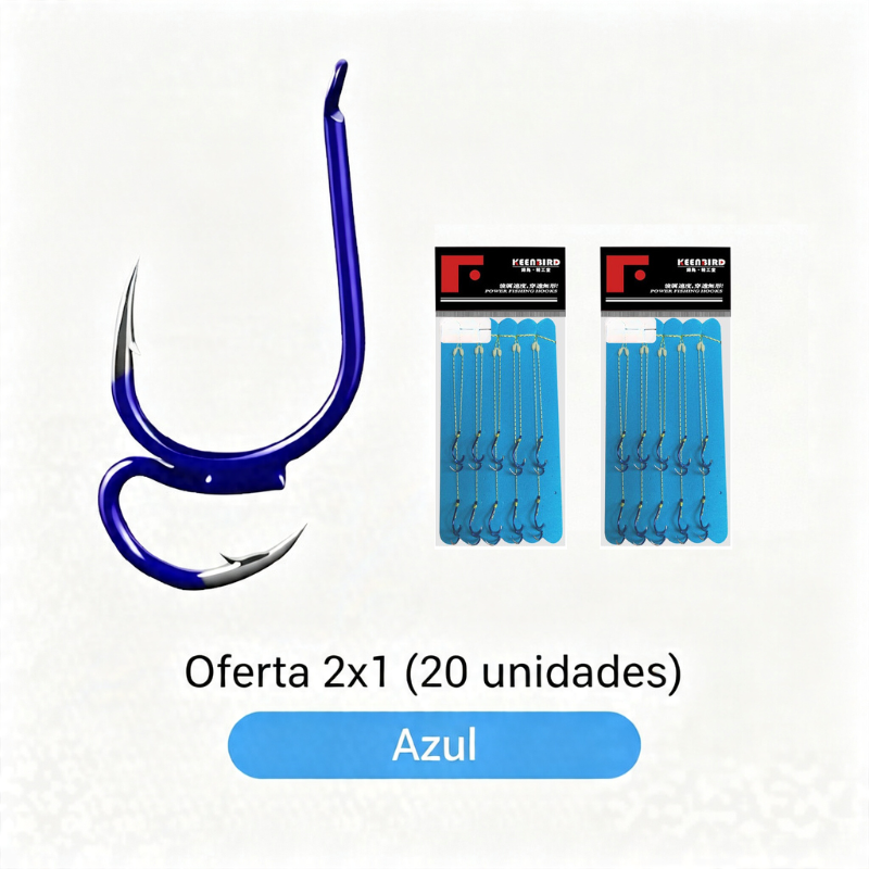🔥 Compra 1 y llévate 1 gratis ❤️🔥 (20 unidades)Anzuelos de Pesca Dobles Clásicos Ultra Afilados