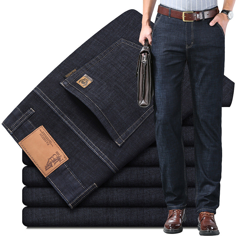 🔥 【60–110 KG】👖👖 Pánske rifle, jednoduché, casual, univerzálne, vo veľkých veľkostiach