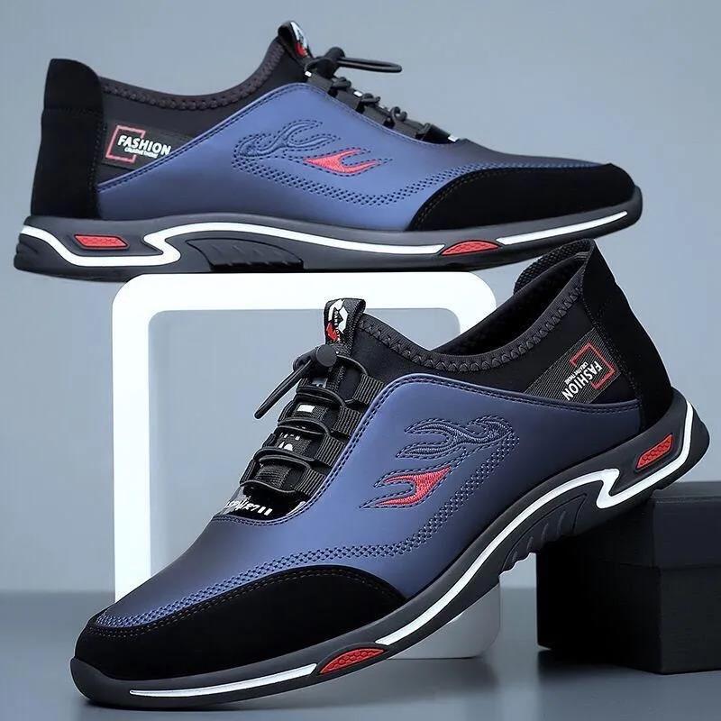 👞Pantofi business casual pentru bărbați, respirabili, din piele naturală ✅Deodorant ✅Talpă moale din piele ✅Modă și versatili 3726465