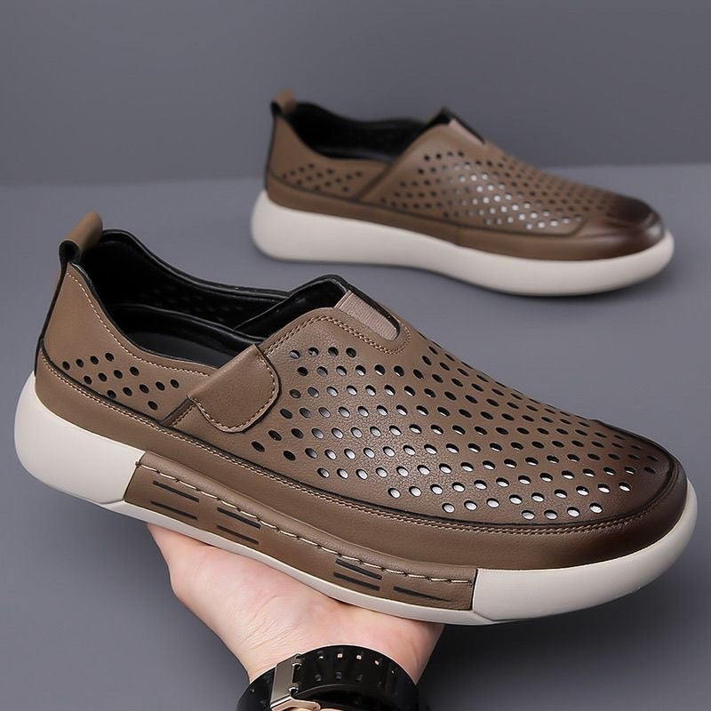 🏆【🔥Gran oferta】【39-44】Sandalias transpirables con agujeros para hombre👞