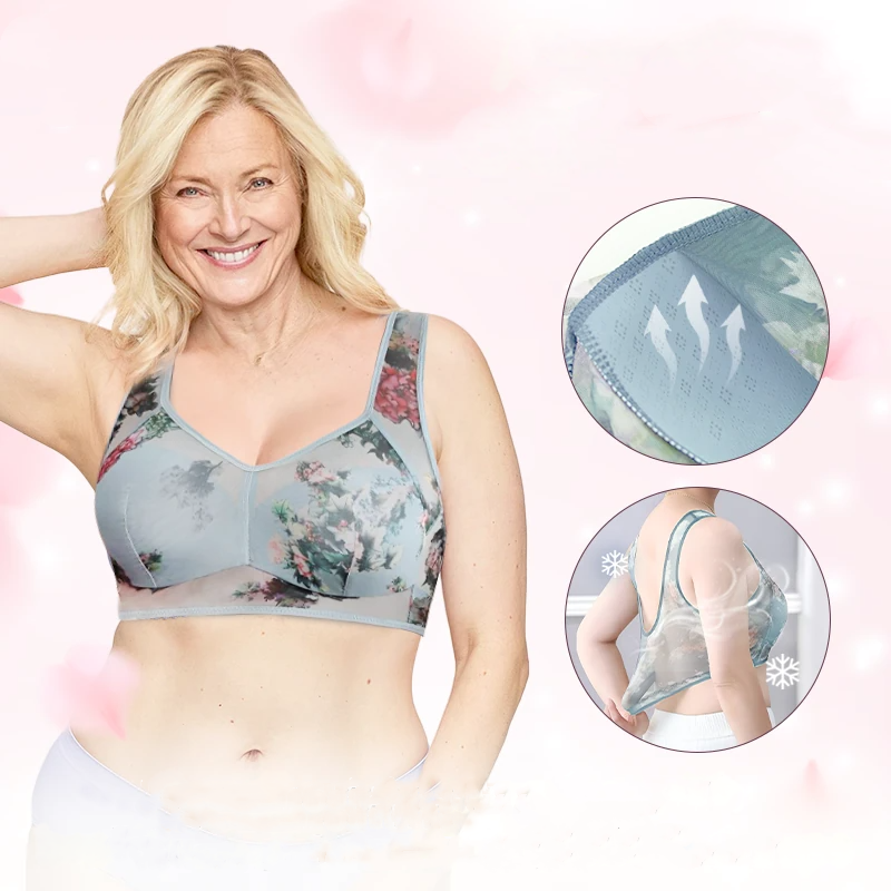 💎✨【Pachet de 3】Sutien push-up de înaltă calitate, sutien din mătase rece și confortabil