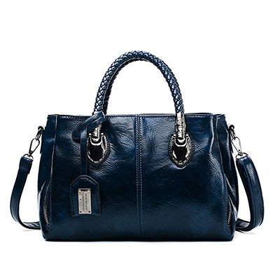 Bolso vintage de piel Boston para mujer, bolso de piel suave, se puede llevar en un hombro