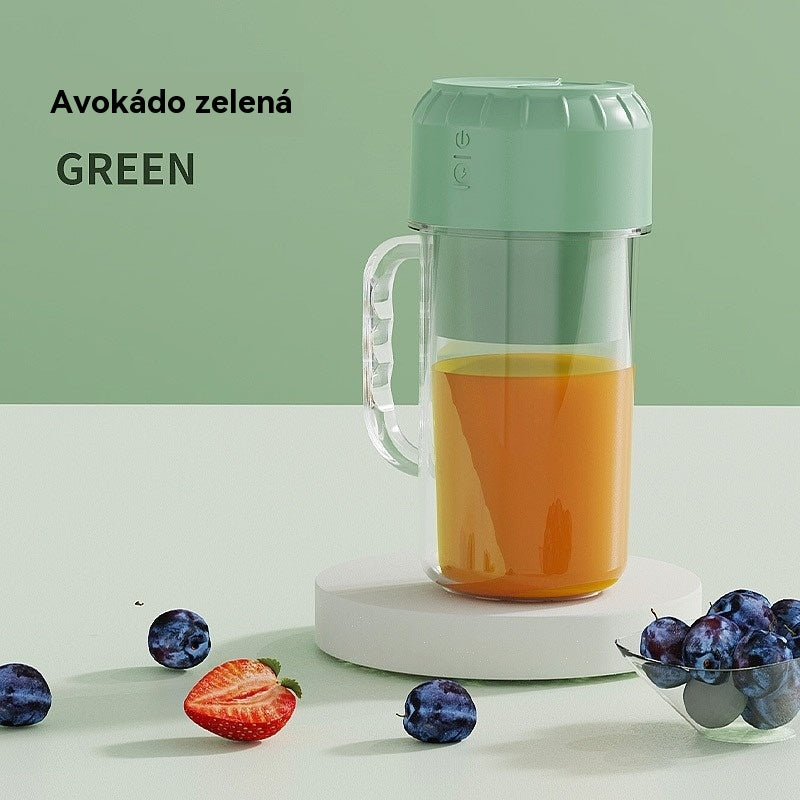 ✨🍎🍹【400ml】Prenosný odšťavovač - Vezmite si ho kamkoľvek so sebou a vychutnajte si čerstvé, zdravé ovocné a zeleninové šťavy kedykoľvek.
