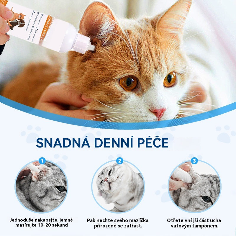 🎉【Kúpte 1 a získajte 1 zadarmo】🎉 Čistiaci roztok pre uši psov a mačiek