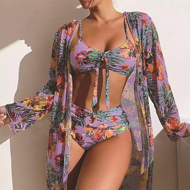 ☀️【S-2XL】👙Nová trojdielna letná plavková súprava 2025