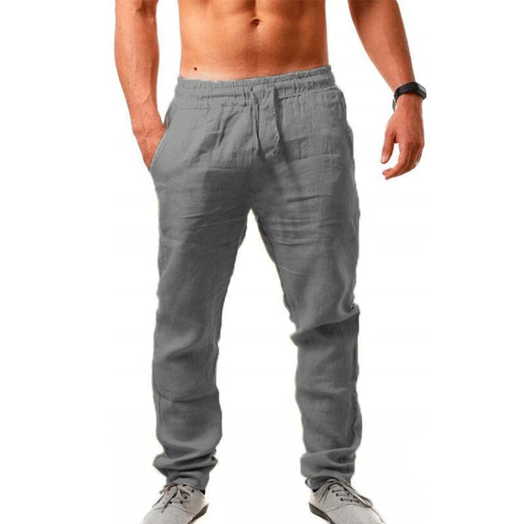 💥【Časovo obmedzená ponuka】👖【S-4XL】2025 nové letné pánske voľné, priedušné a pohodlné ležérne tepláky z bavlny a ľanu